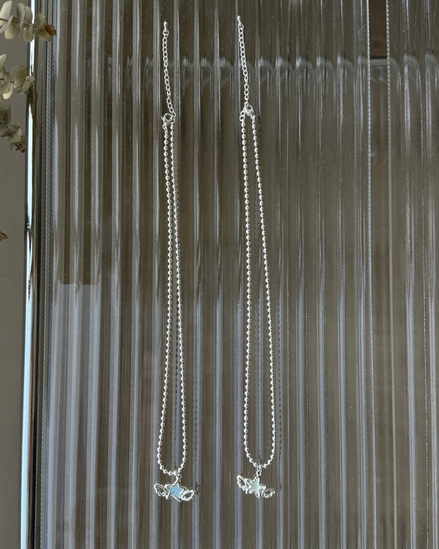 KA403 Star Necklace - White | Blue