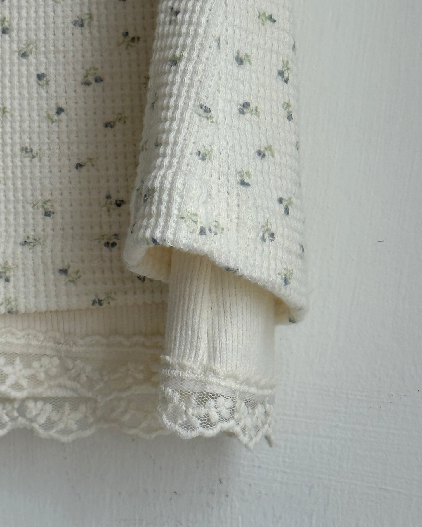SK222 Floral Skirt - Ivory | Gray