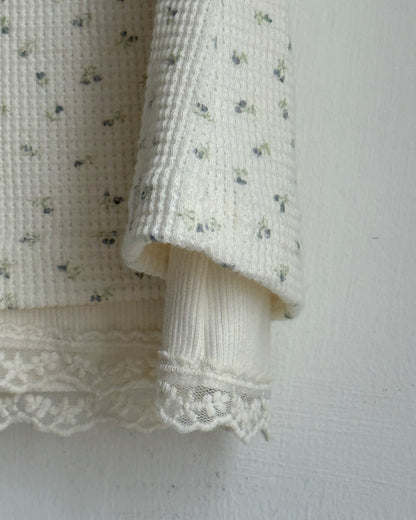 SK222 Floral Skirt - Ivory | Gray