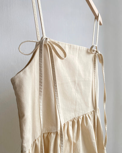 現貨 VT239 Denim Vest - Ivory