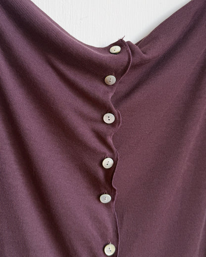 TP618 Button Cardigan - Red | Ivory | Plum | Charcoal | Black