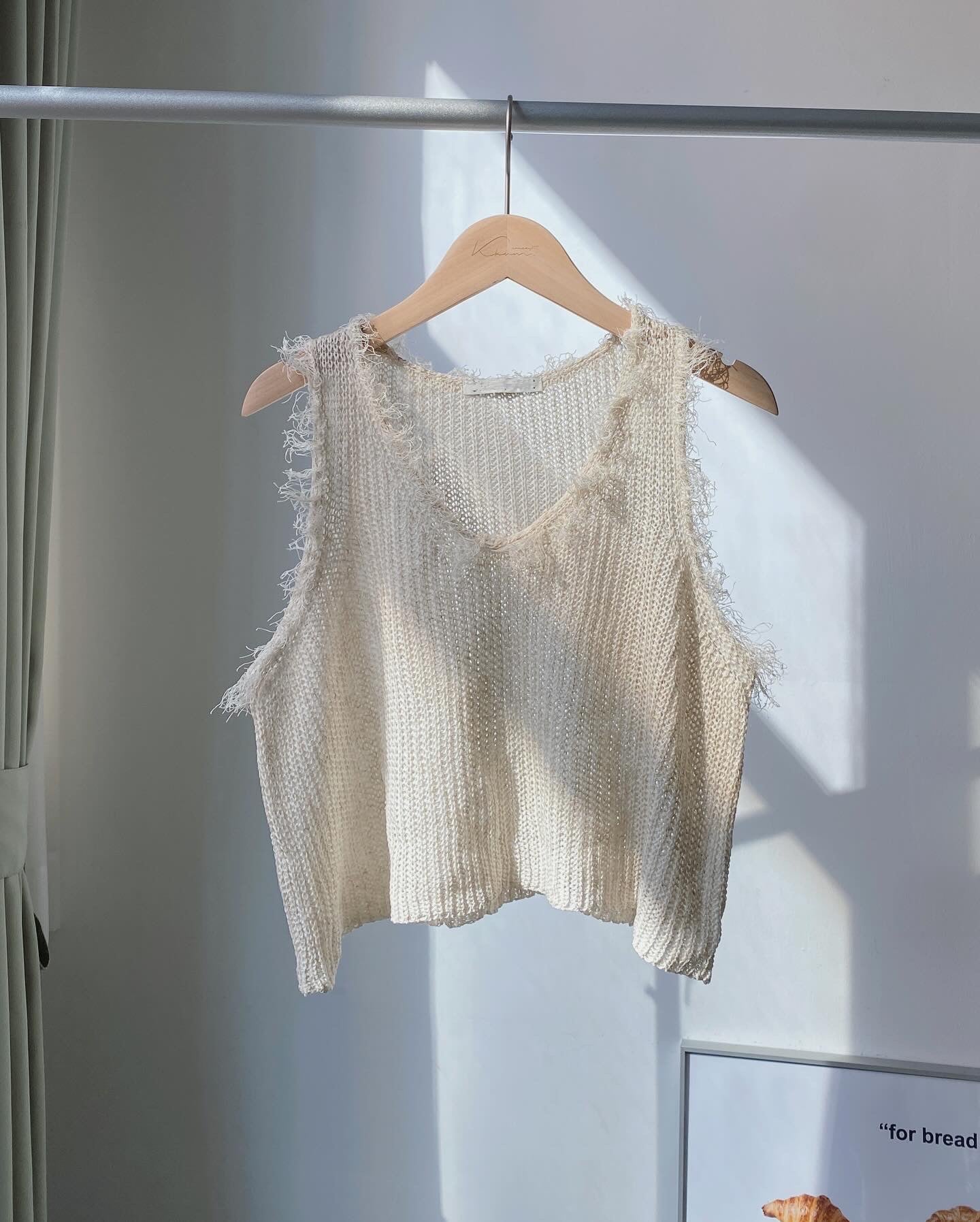現貨 VT217 SOSO Vest - Ivory | Charcoal