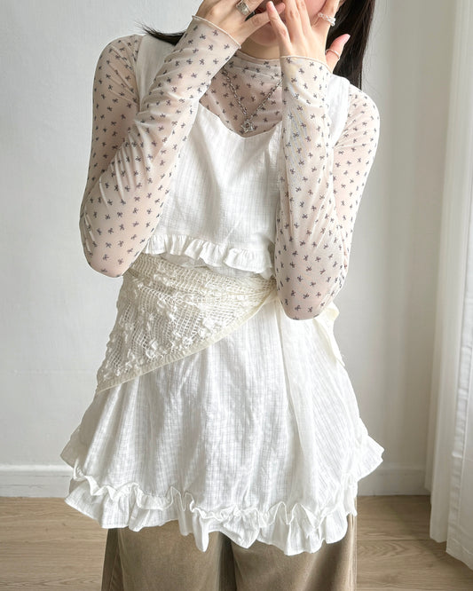 DS284 Checkered OPS - White | Black