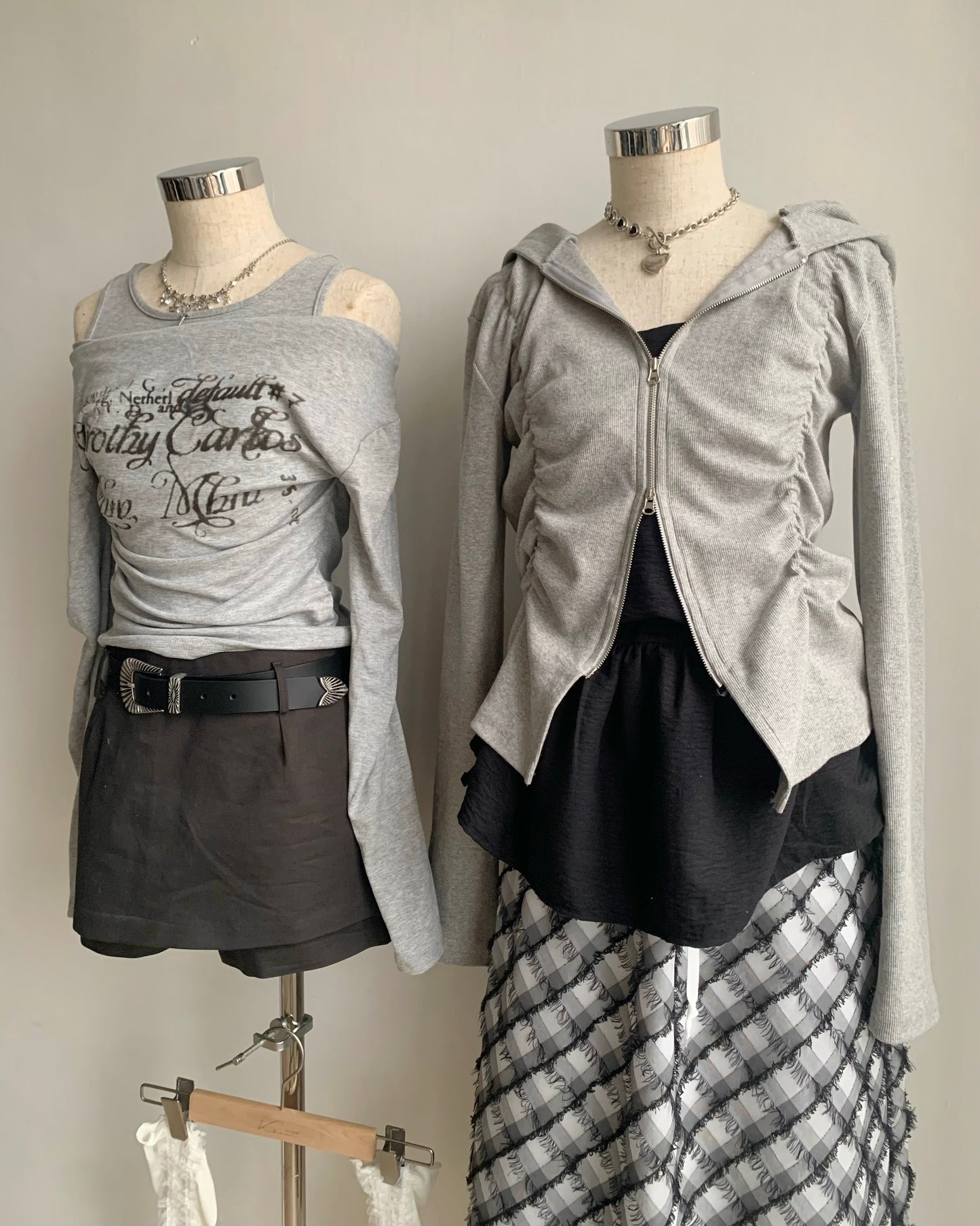 JK038 Casual Jacket - Gray | White | Black