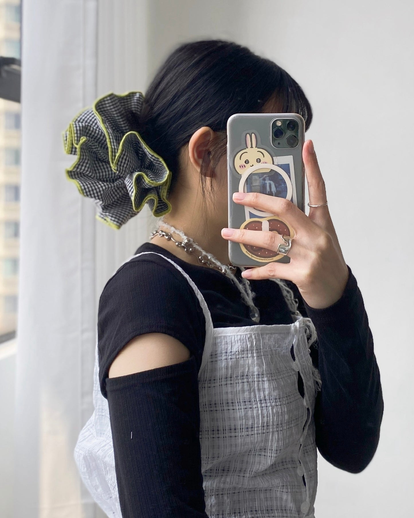 (🥨買2送1) KA335 Hair Accessories - Green | Pruple