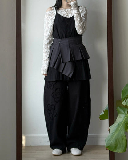 SK216 Elastic Pleated Skirt