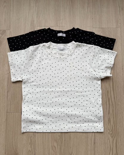 TP565 Many Heart TEE - White | Gray | Black