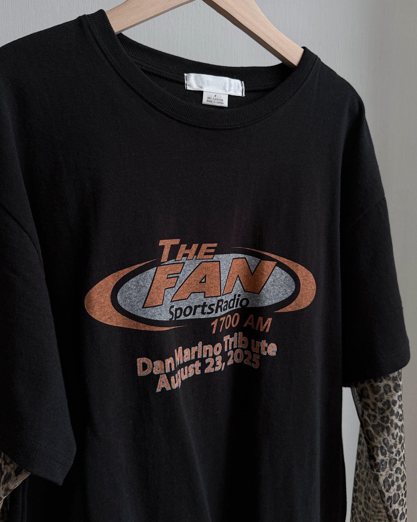 TP552 Layered TEE - Black | White