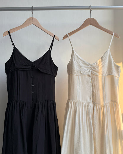 DS286 鈕扣多種穿法OPS - Ivory | Black