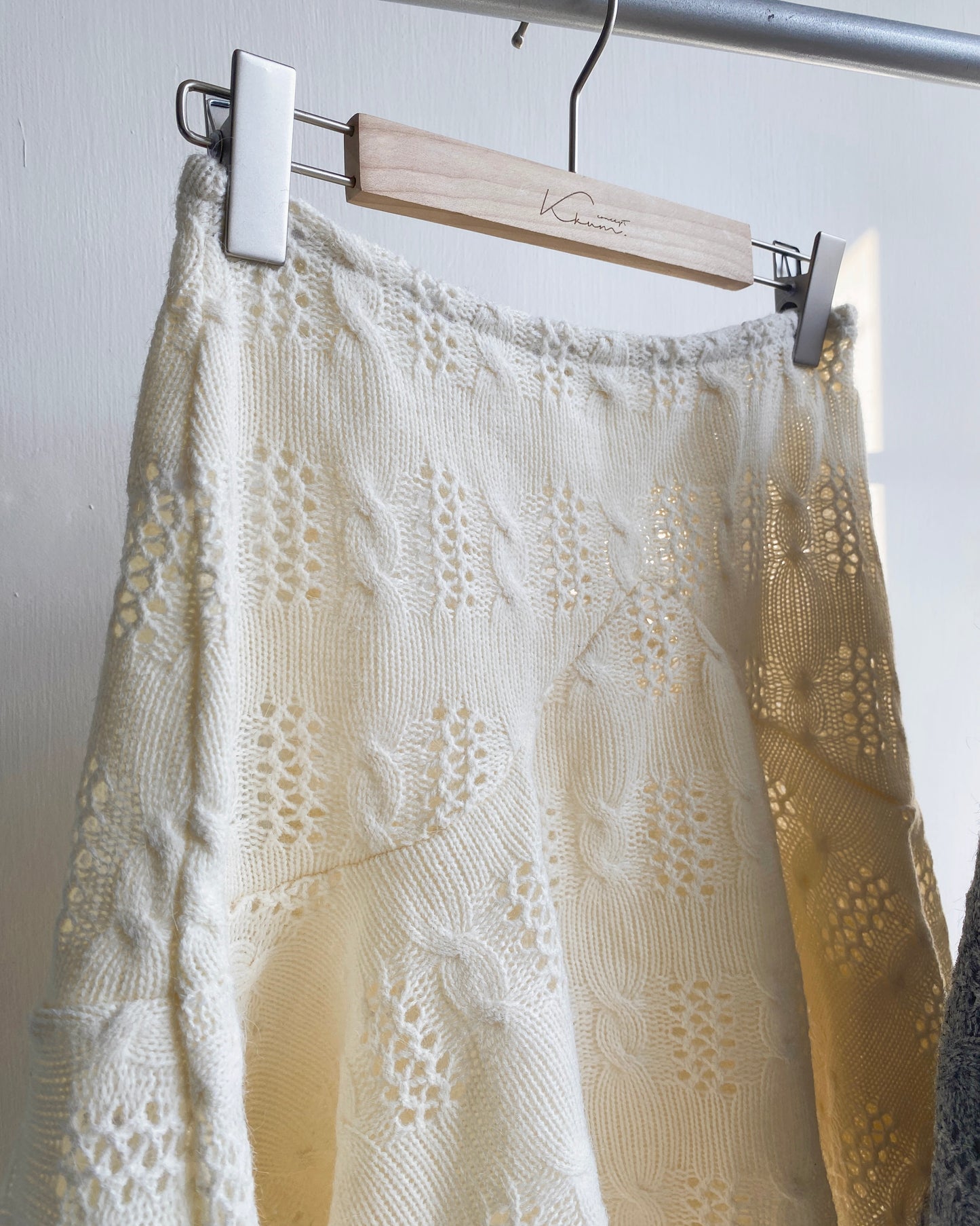 現貨 SK179 Twist Pattern 2Way Skirt - Ivory | Gray