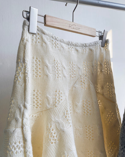 現貨 SK179 Twist Pattern 2Way Skirt - Ivory | Gray