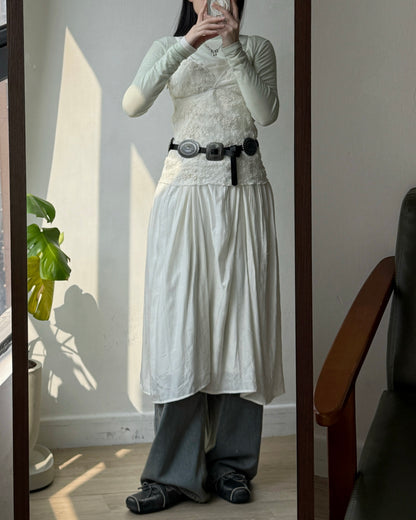 VT280 Lace Bustier - Ivory