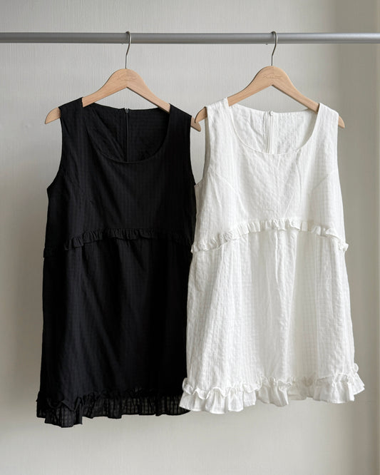 DS284 Checkered OPS - White | Black