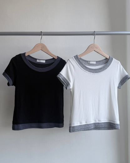 TP533 Mix and Match TEE - White | Black