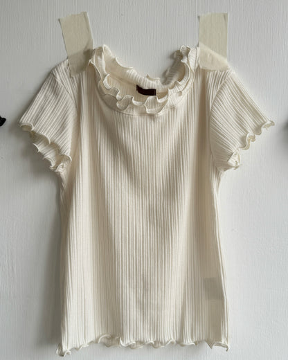 TP586 Wave TEE - Ivory | Blue | Charcoal