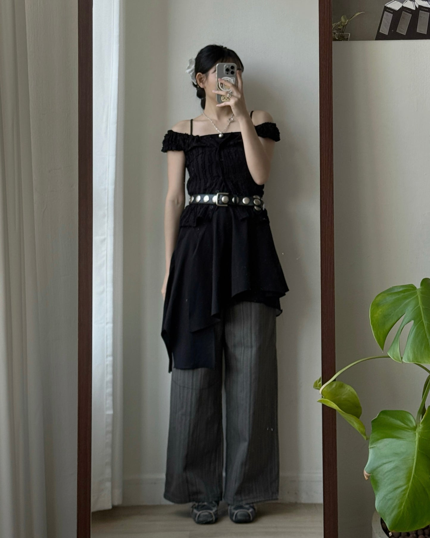 DS291 Chiffon OPS - Black | White