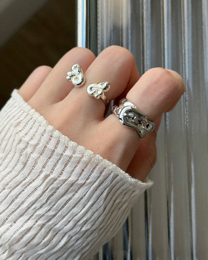 KA422 Star Buckle Ring