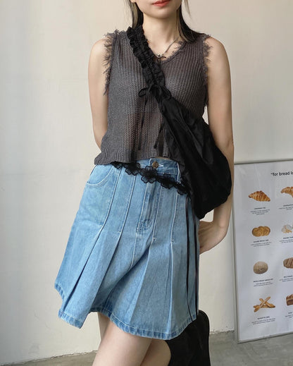 現貨 VT217 SOSO Vest - Ivory | Charcoal
