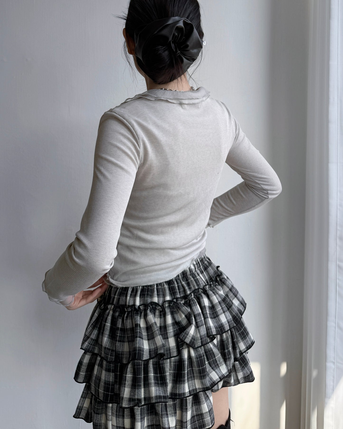 TP549 Twin Veil Set - Gray | Charcoal