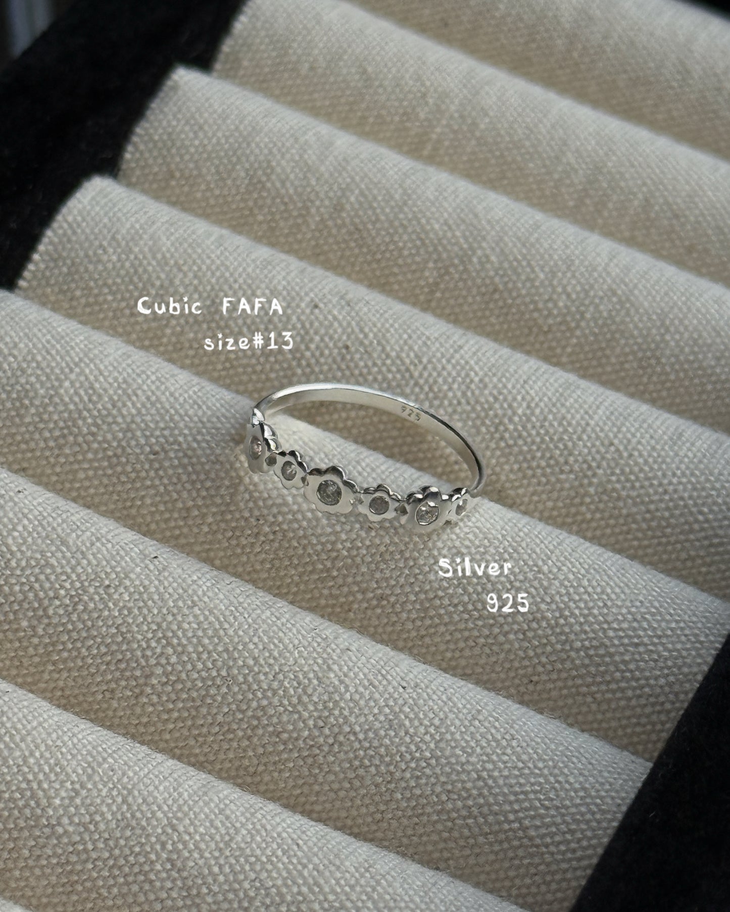 KA414 Cubic FAFA S925 Ring