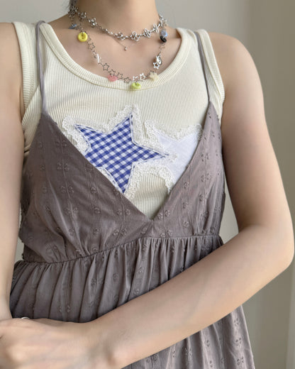 DS292 Flowy Asymmetric OPS - White | Gray