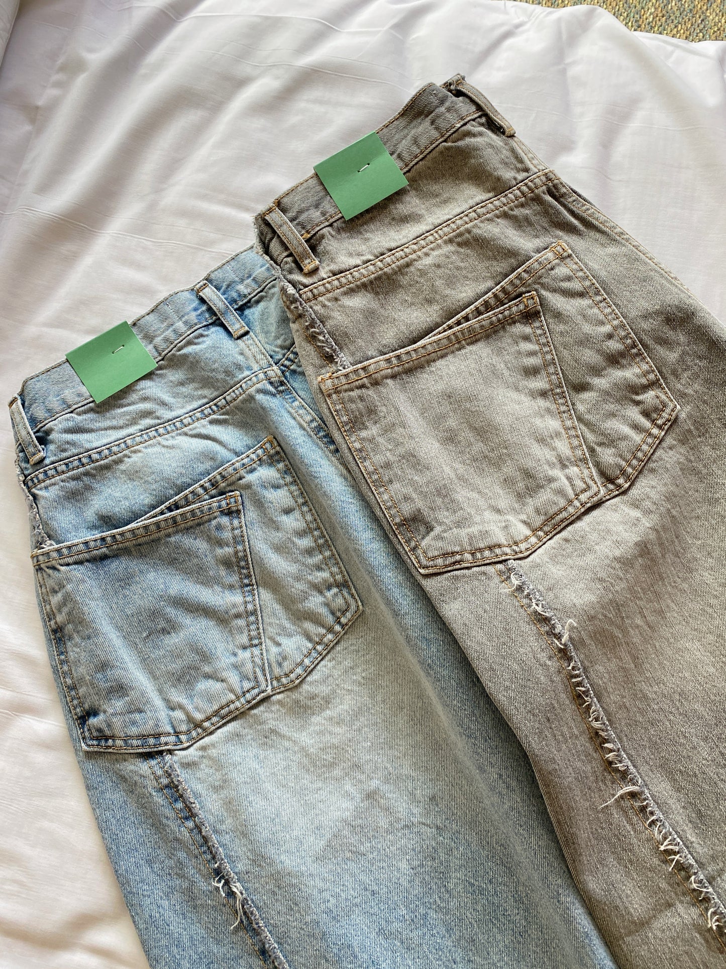 JN058 Irregular Jeans - Blue | charcoal