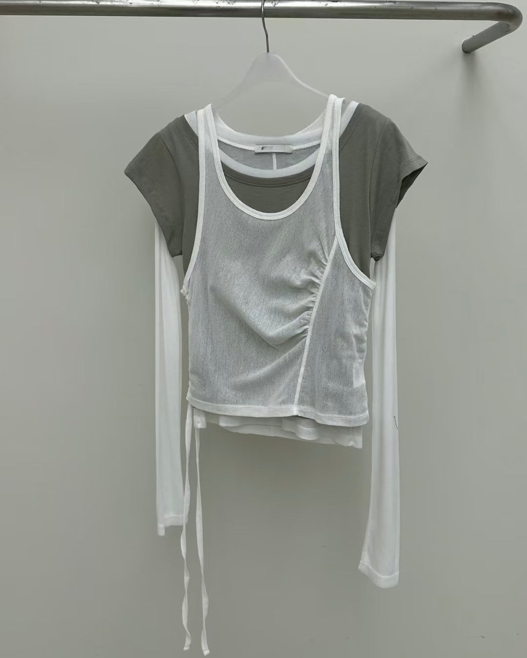 TP578 Edi Short TEE - White | Yellow | Pink | Gray | Blue | Khaki