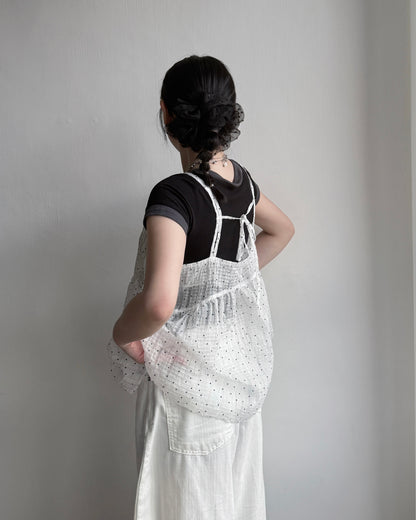 VT257 DotDot Vest - White | Charcoal