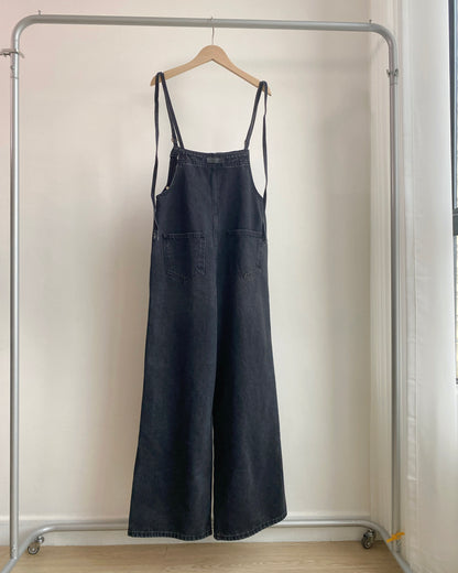 DS275 Unbalanced Overalls Denim Pants