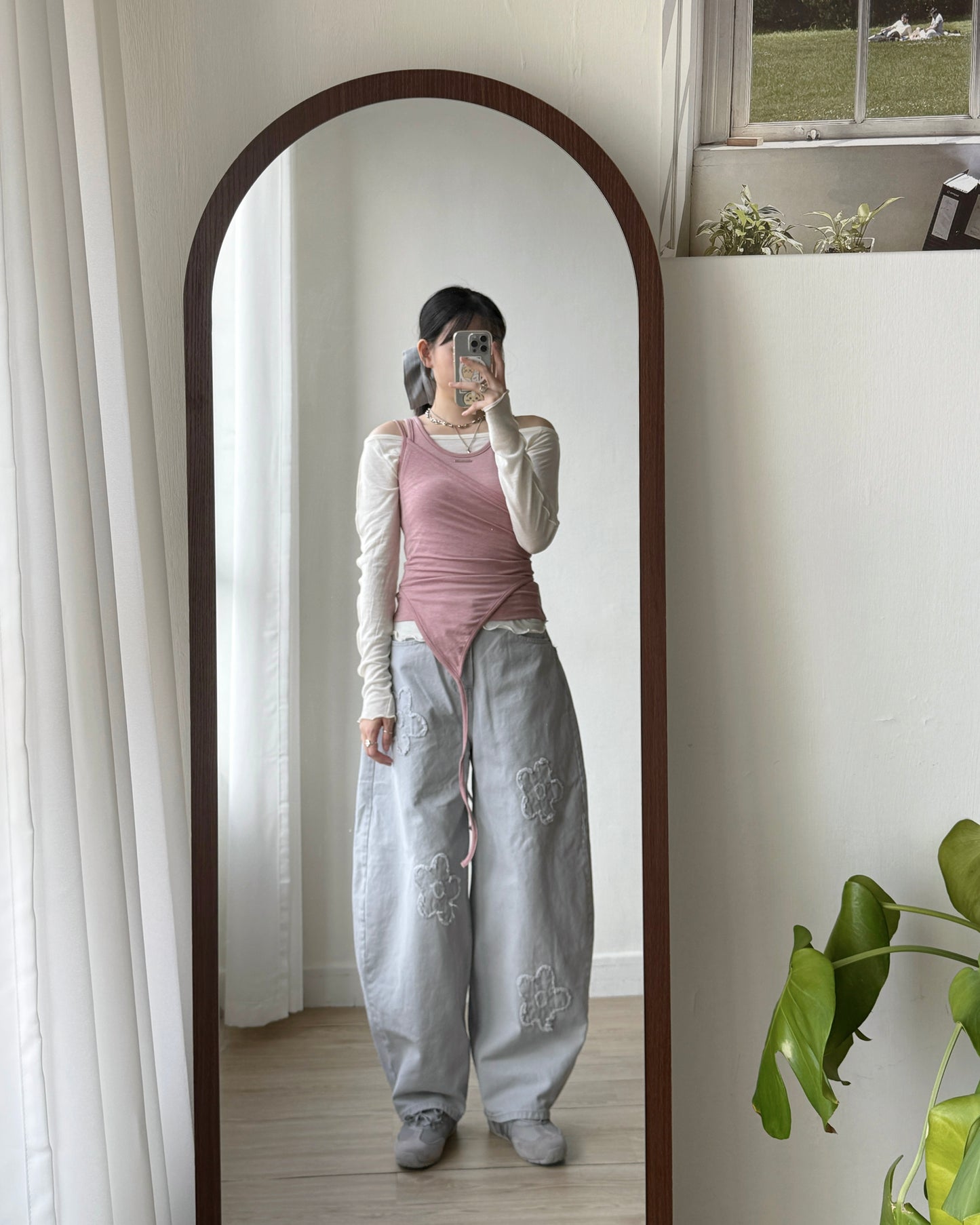 VT260 Layered Vest Set - White | Black | Pink