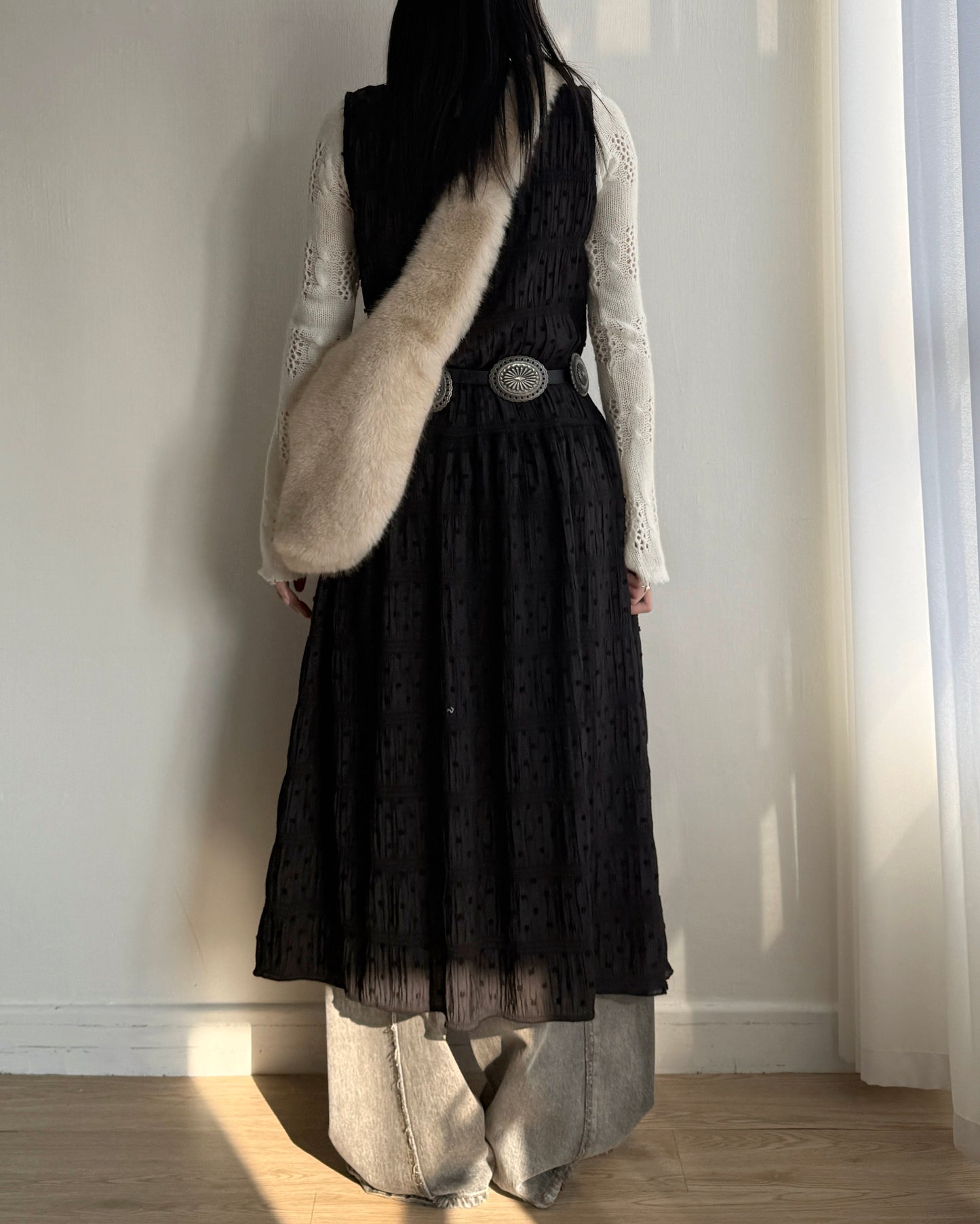 (🧨7-11/2限定優惠) DS287 DotDot Layer OPS - Ivory | Black