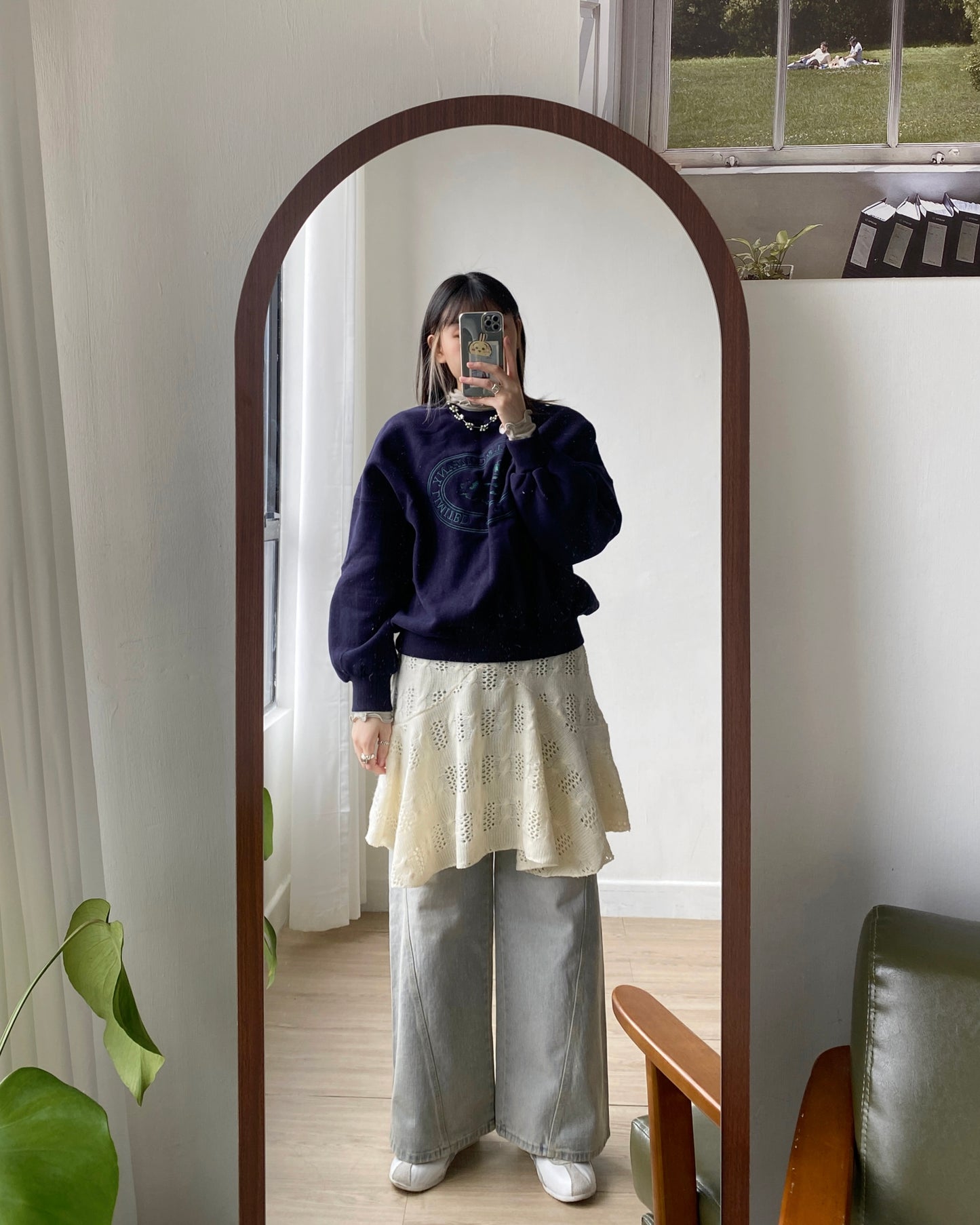 現貨 SK179 Twist Pattern 2Way Skirt - Ivory | Gray
