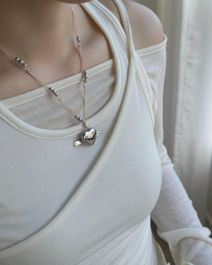 KA357 Handmade Sumsum Necklace - Ivory