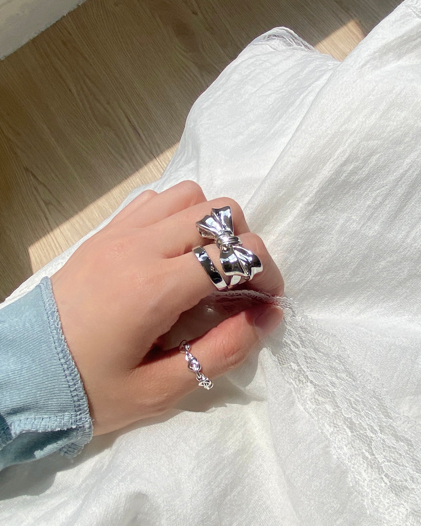 KA317 🎀 Big Ribbon Ring