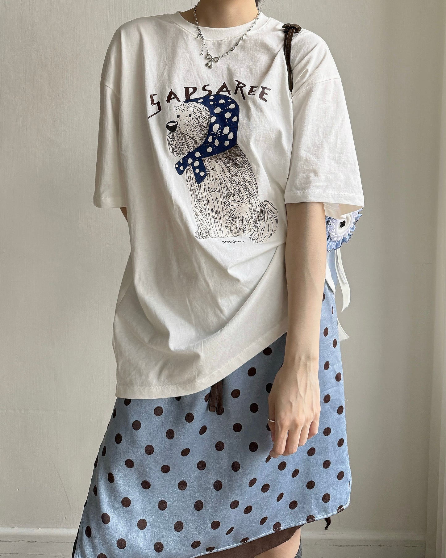 TP583 DogDog Print TEE - White | Gray