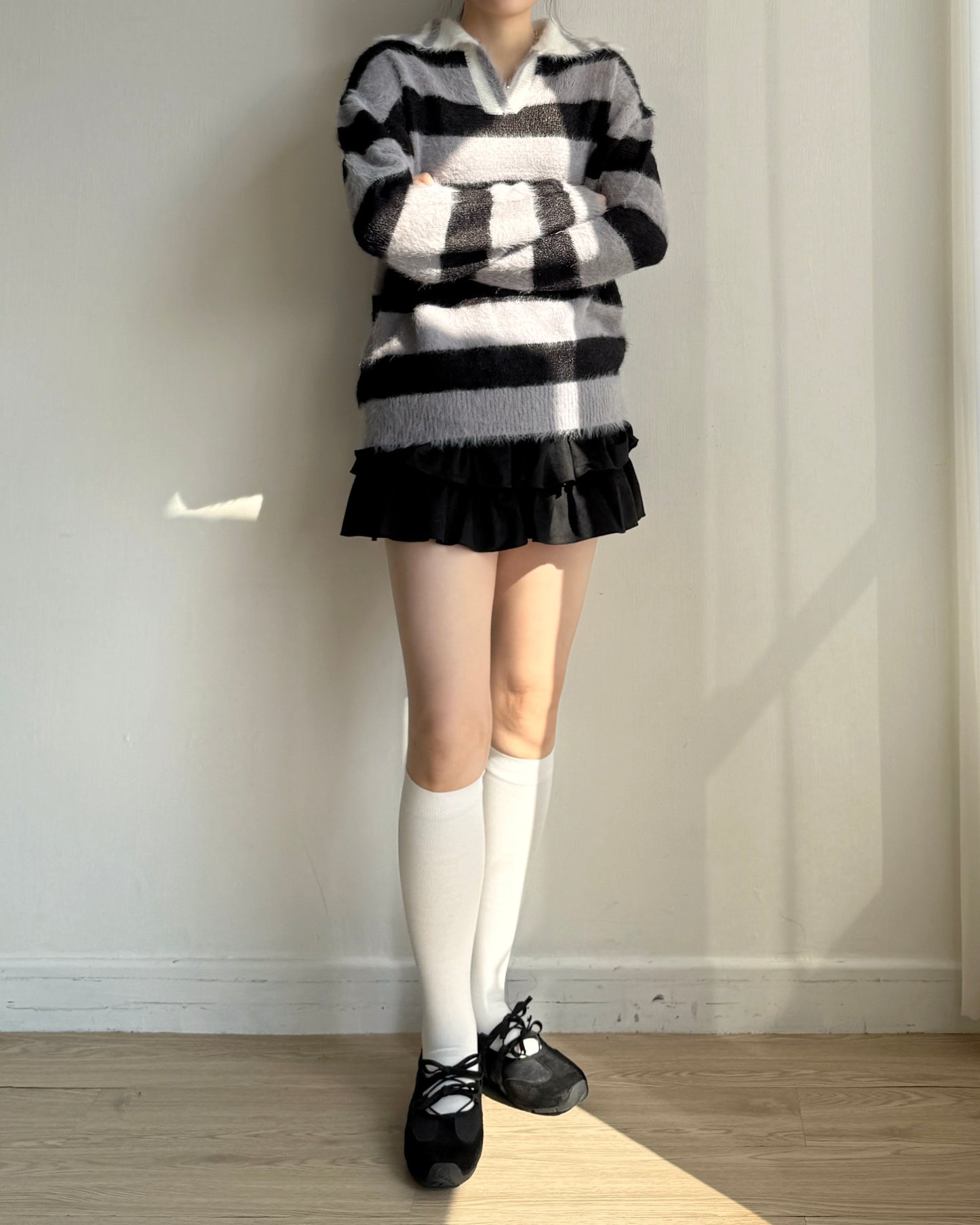 TP556 MoMo Striped Knit - Blue | Black