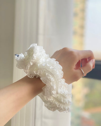 (🥨買2送1) KA333 Lace Hair Accessories - White