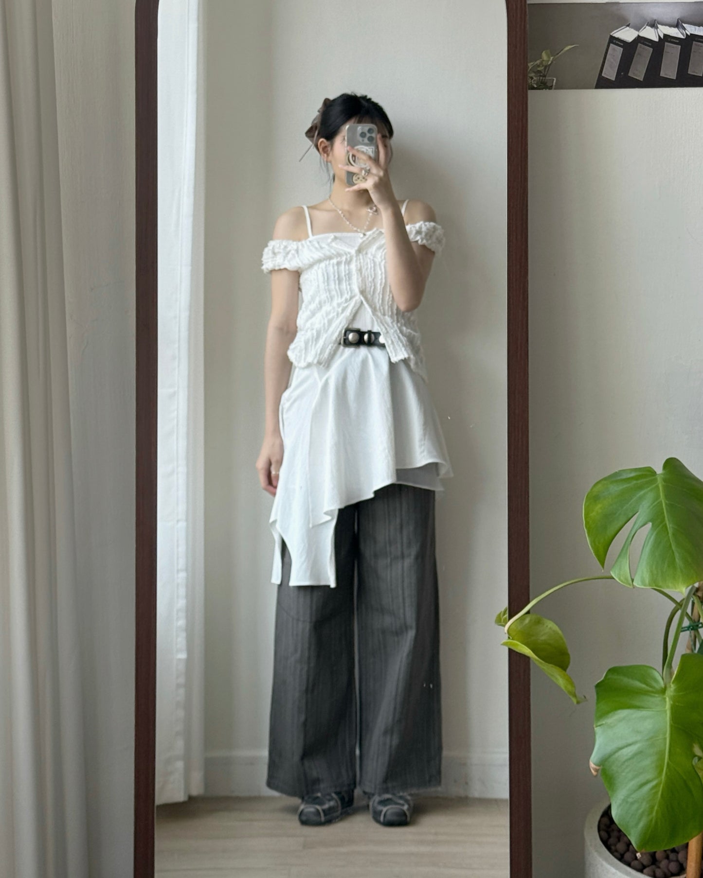 DS291 Chiffon OPS - Black | White