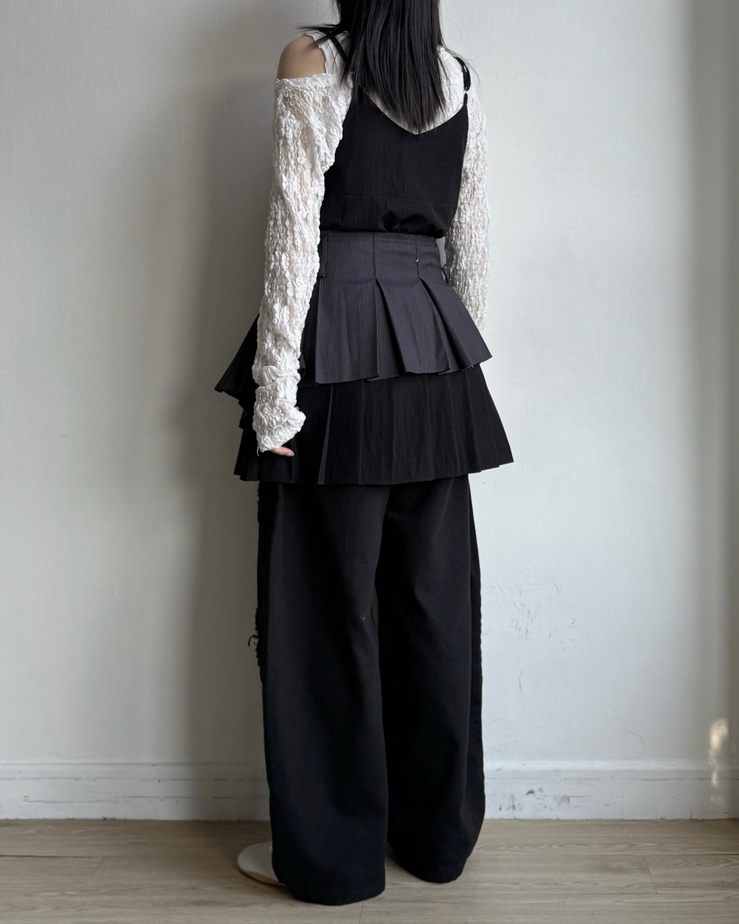 SK216 Elastic Pleated Skirt