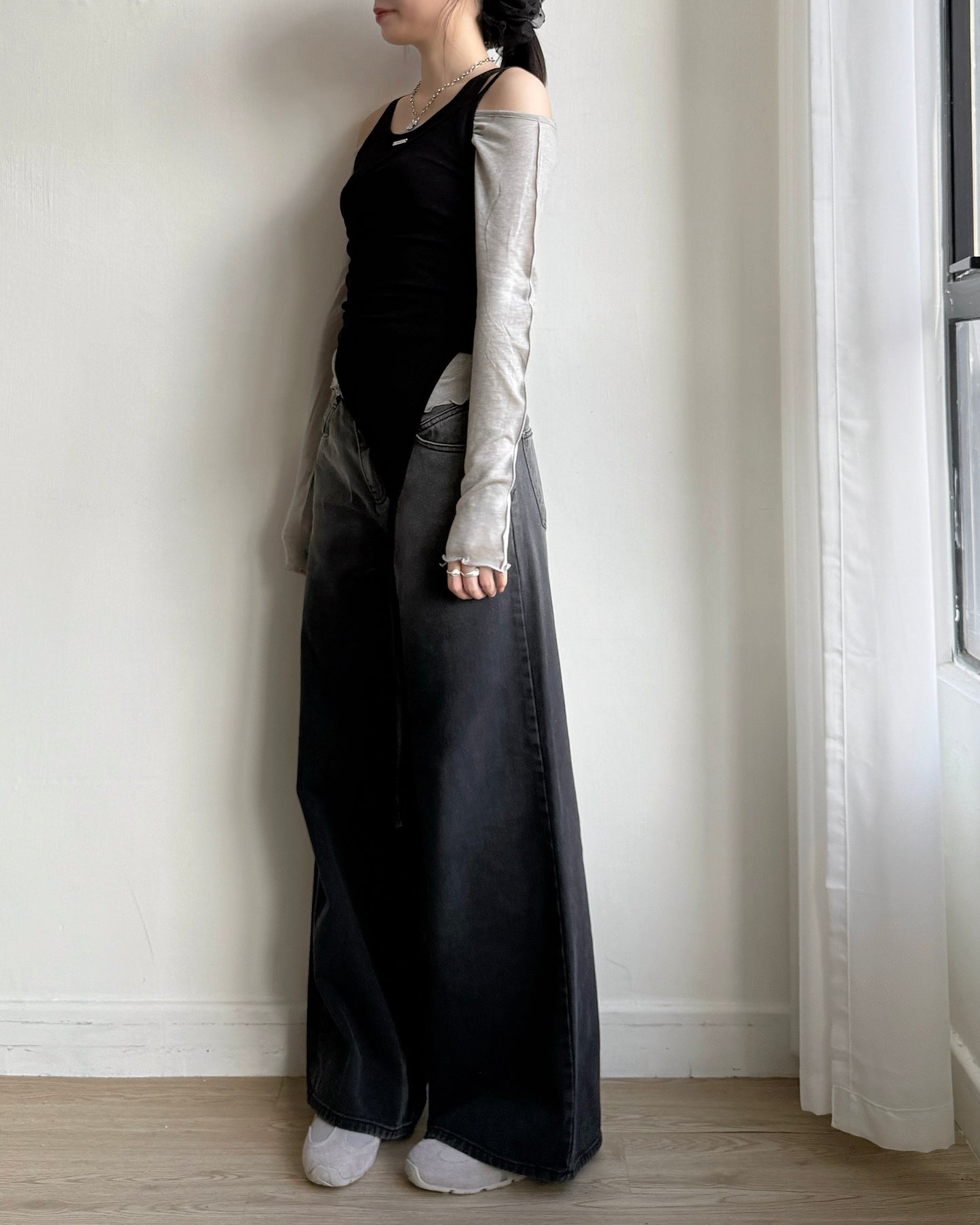 VT260 Layered Vest Set - White | Black | Pink