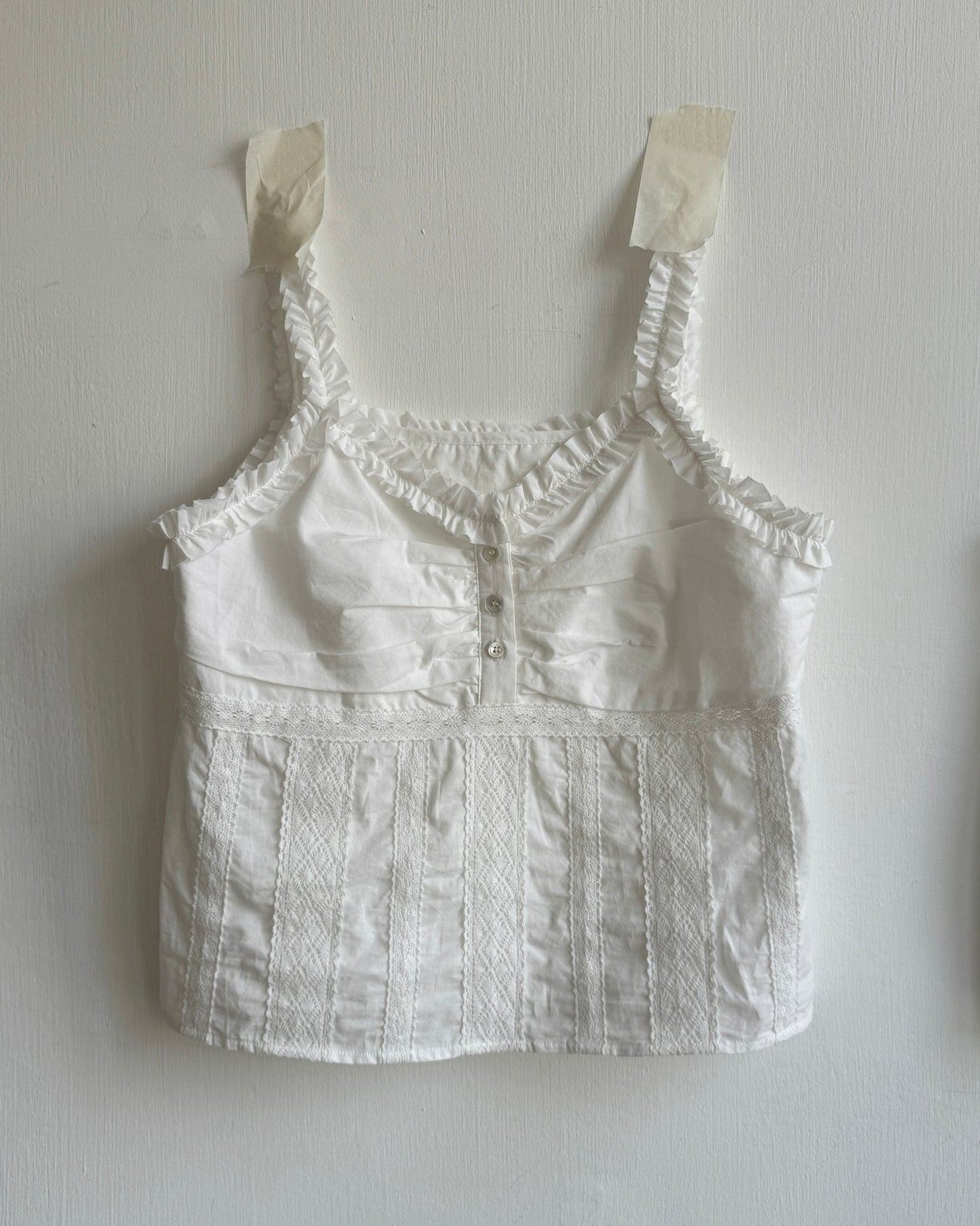 VT305 Candy Lace Vest - White | Black