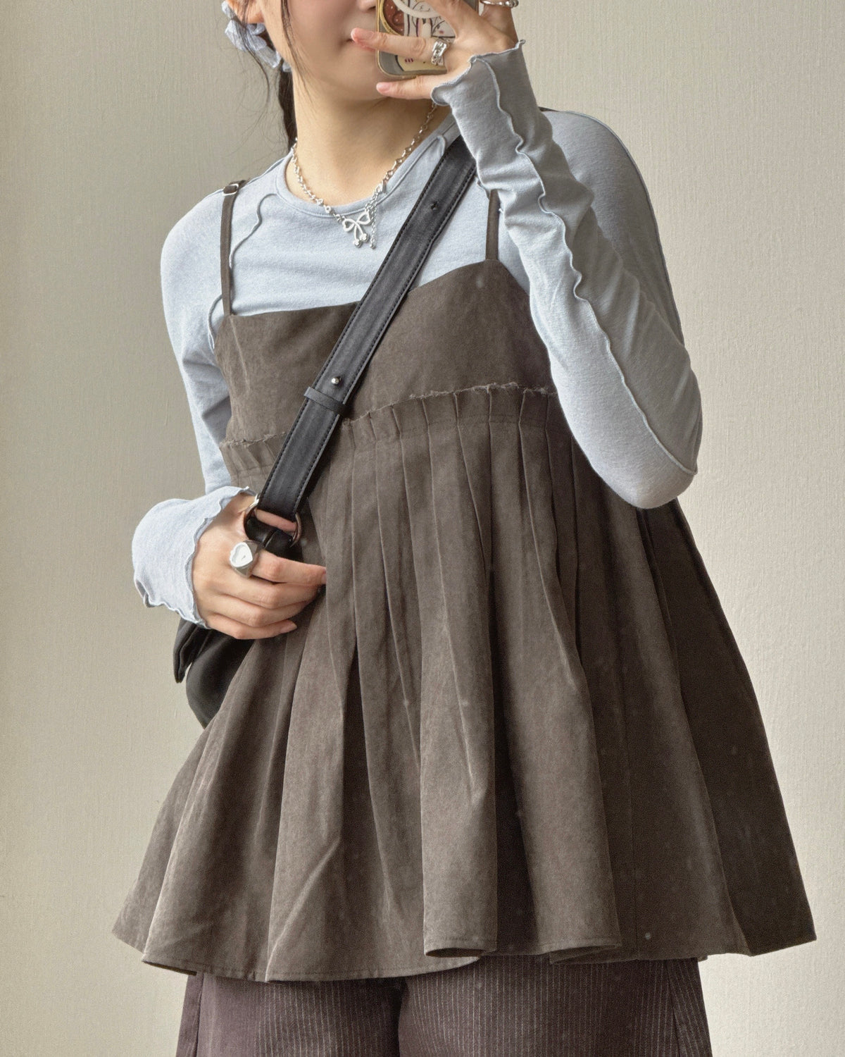 TP621 Lettuce Seam Long Sleeve - Ivory | Gray | Blue | Charcoal