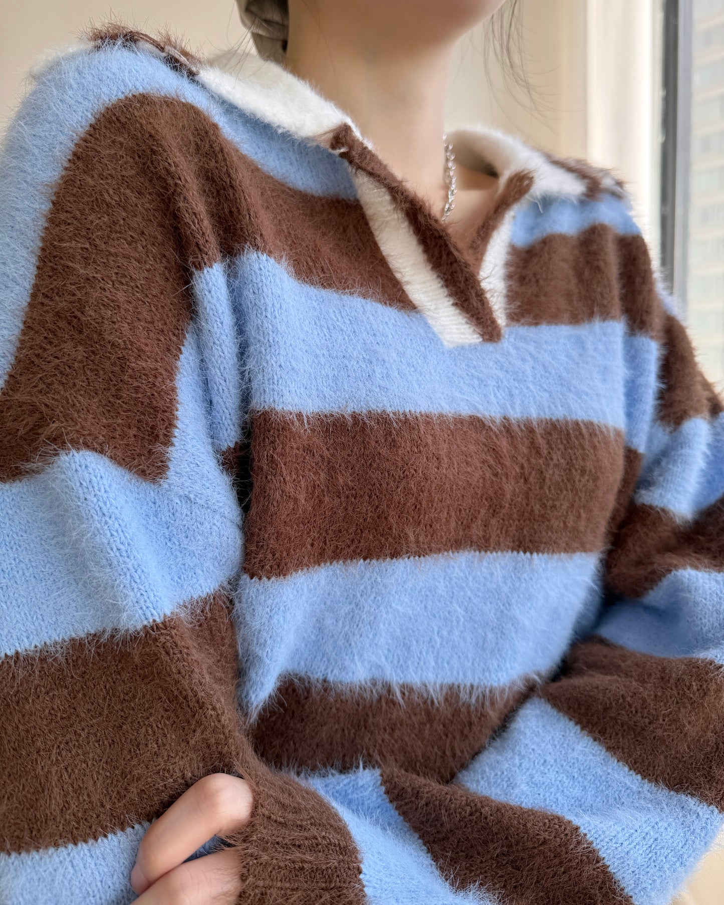 TP556 MoMo Striped Knit - Blue | Black