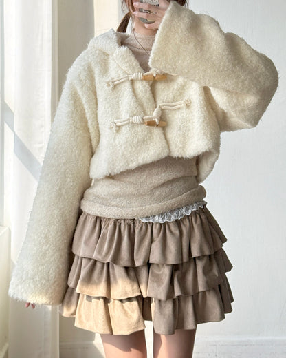 🐏 早鳥限定優惠 JK041 Eve Wool Jacket - Ivory | Black