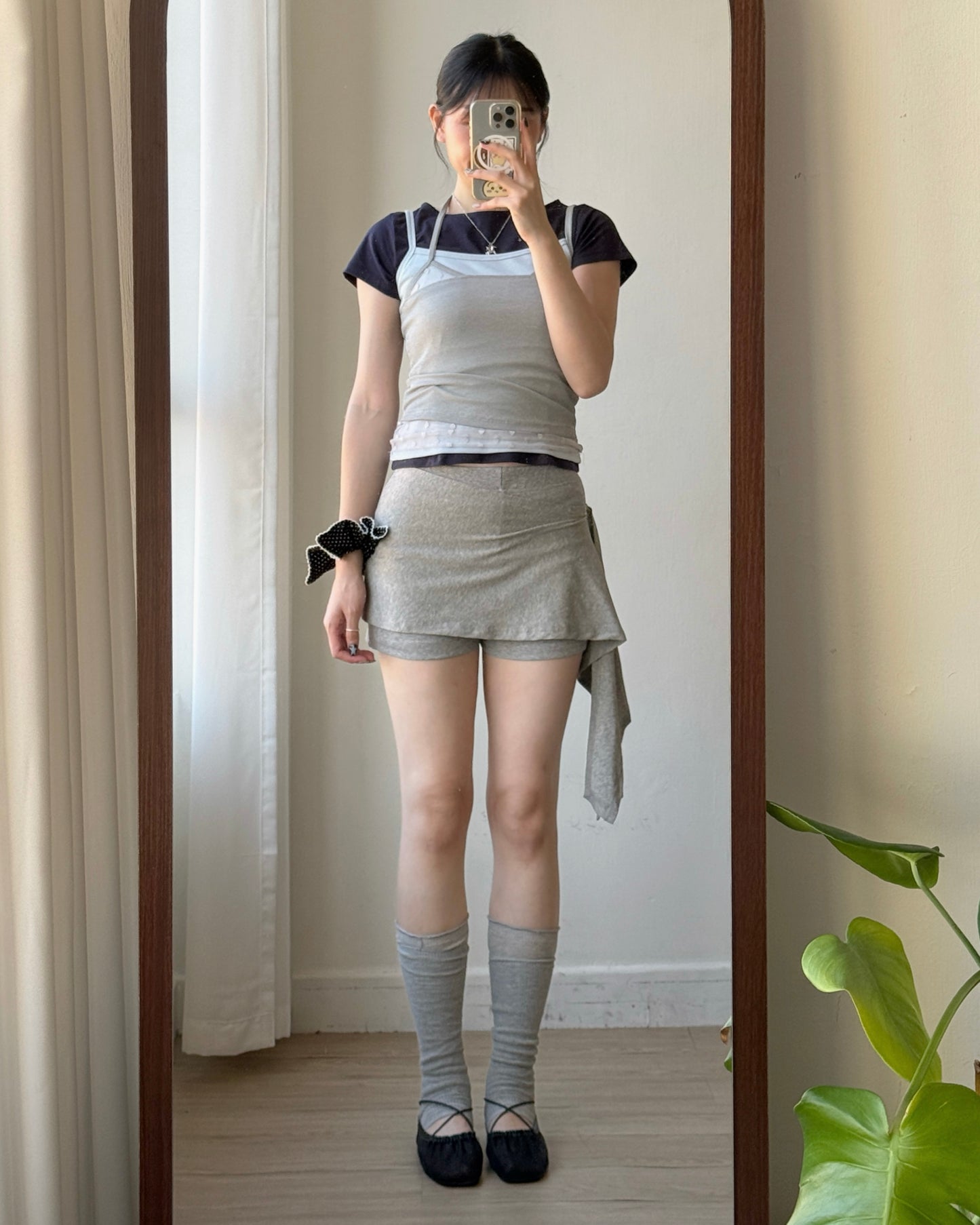 VT314 DotDot Halter Vest - Gray | Black