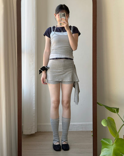 VT314 DotDot Halter Vest - Gray | Black