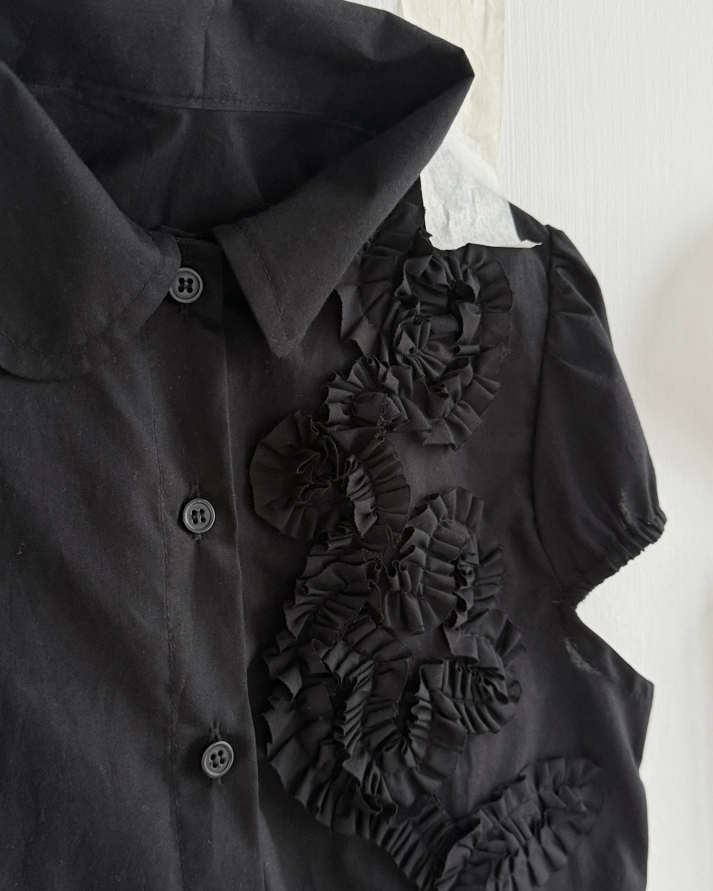 TP599 Embroidery Blouse - White | Black