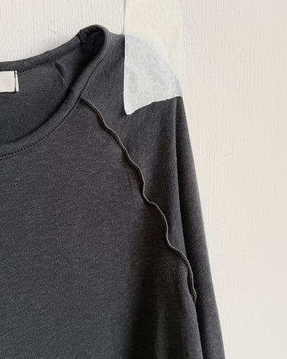 TP621 Lettuce Seam Long Sleeve - Ivory | Gray | Blue | Charcoal