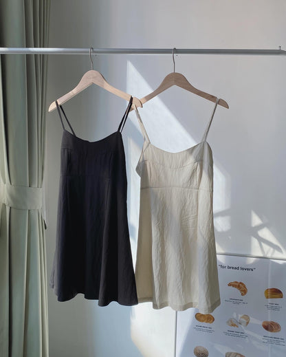 現貨 VT214 Ribbon Vest - Beige | Black