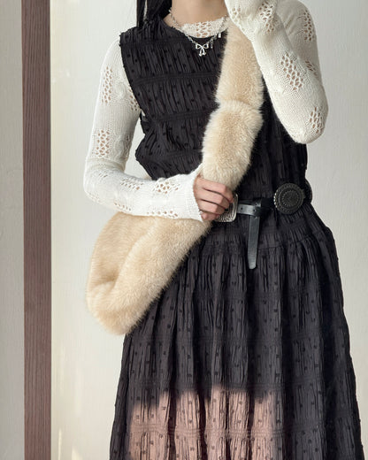 (🧨7-11/2限定優惠) DS287 DotDot Layer OPS - Ivory | Black